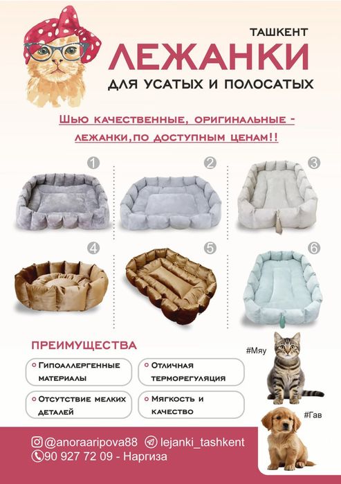 Catbeds and dogbeds