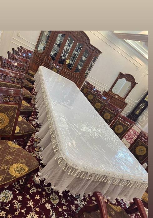 Trenddagi Elita pardalar chexollar Skatert dastusxonlar tikamiz zakazg