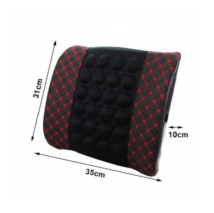 Масажираща електрическа възглавница Mercado Trade, За кола, 12V, Черен