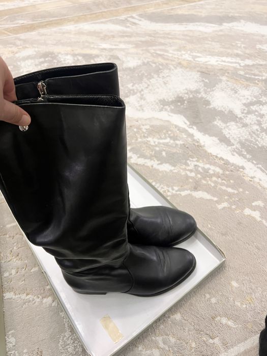 Сапоги из натуральный кожи и натурального меха