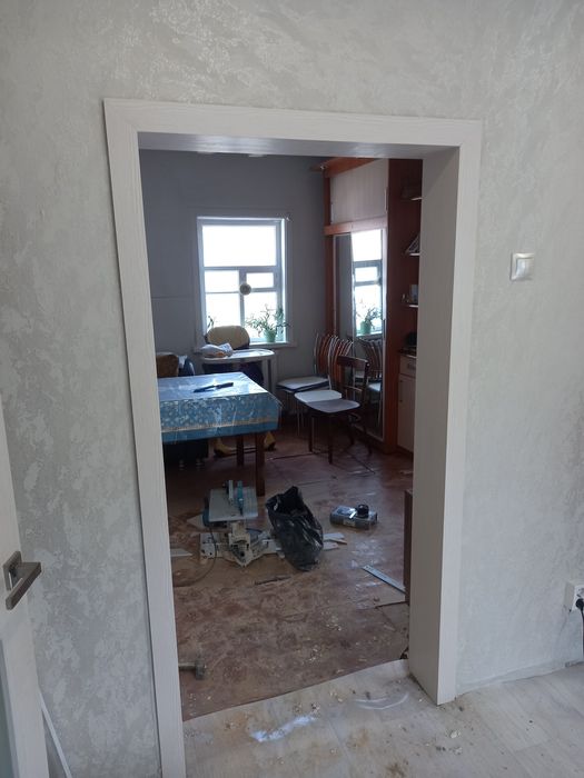 Установка Арок, обрамление входной двери.