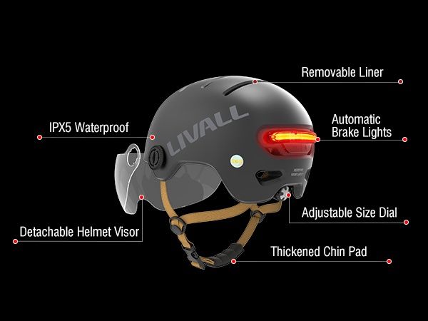 Интелигентна каска LIVALL L23 с визьор и LED осветителна система