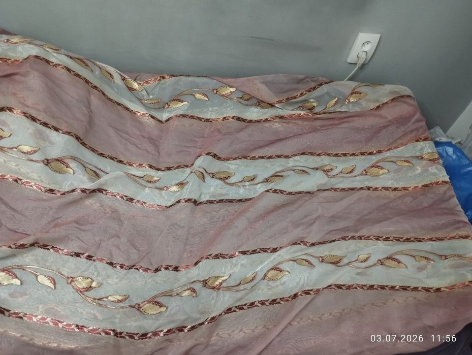 Шторы 2 шт, тюль советские