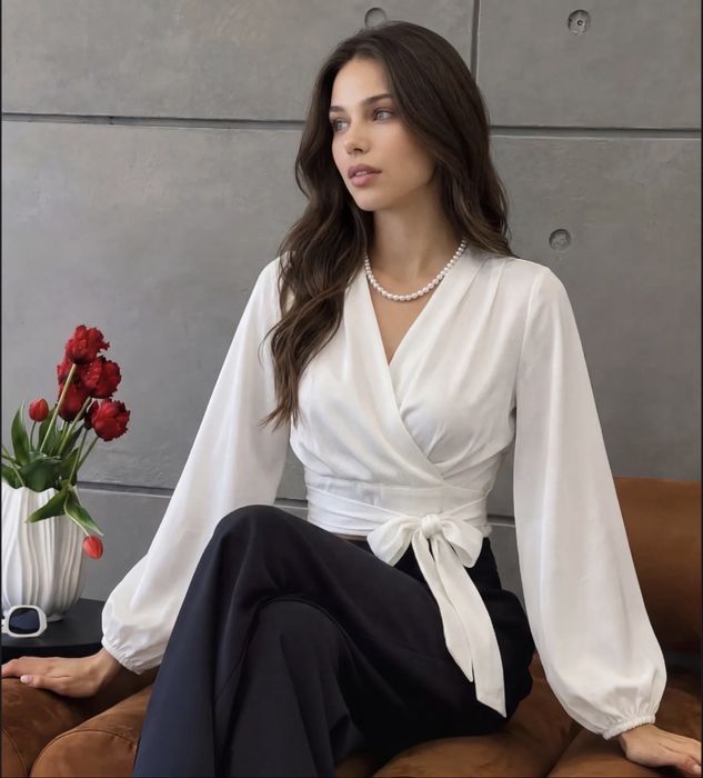 Блузка / Рубашка с длинным рукавом нарядная