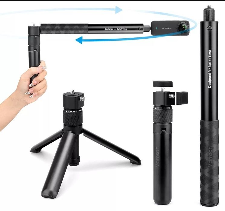 Selfie stick trepied Bluetooth Bullet Time
