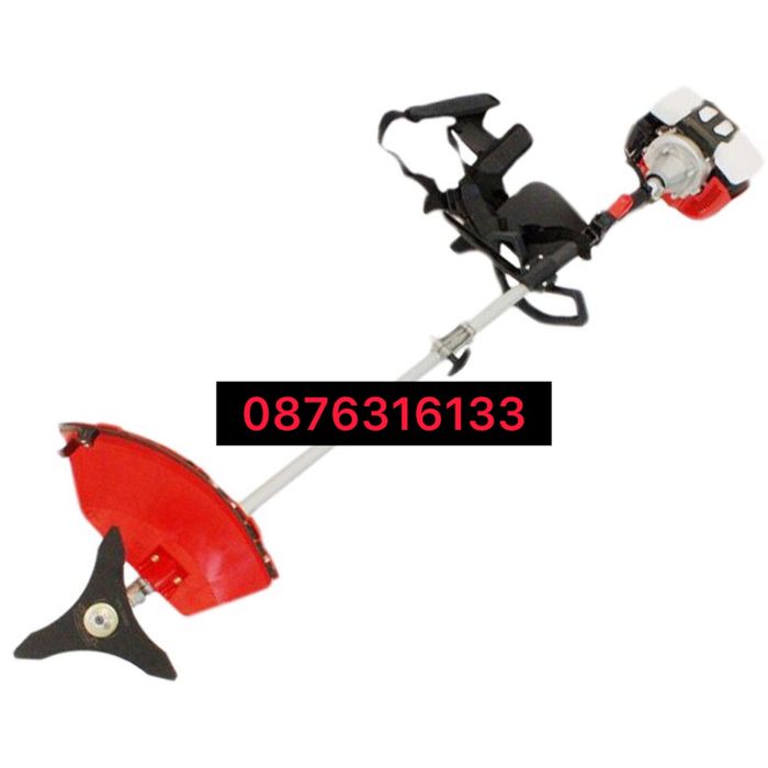 Моторен бензинов тример 68куб., косачка за трева със самар