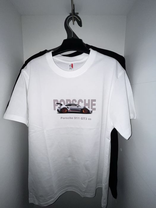 Белая футболка porsche