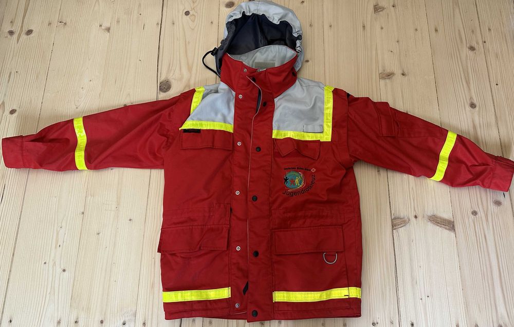 Geacă Utilitară Crucea Roșie Germană - Jugendrotkreuz - Reflectorizantă - Ca Nouă - Mărime M/L