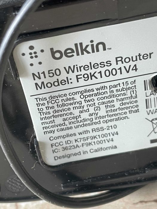 Router Wireless Belkin N150
