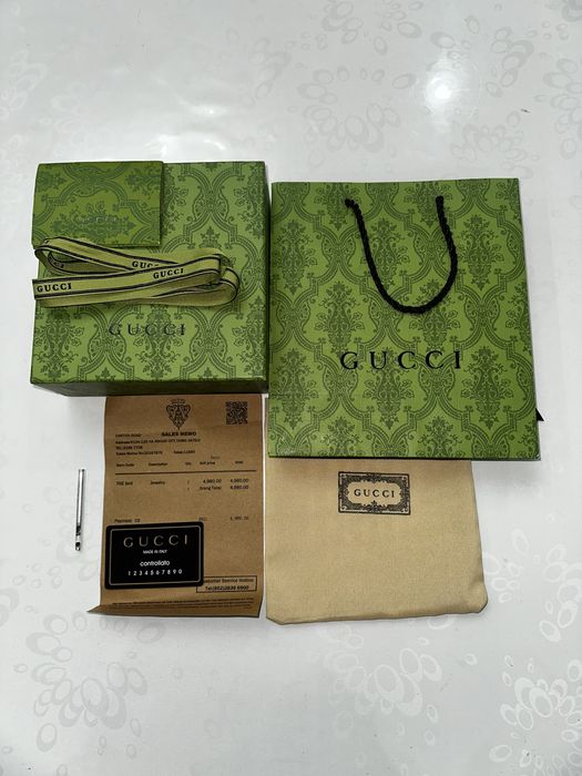 Ремень Gucci GG Supreme Black Silver