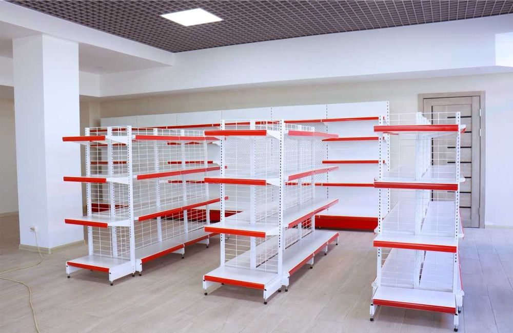 Стеллаж металлический сборный, полка стеллаж, полка металлическая alts