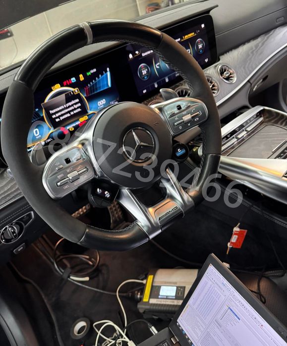 Mercedes 63 AMG спортни бутони - врътки за AMG волан W167 W464 W222 W205 W290 W257 W213 G GT CLS GLE GLS Е S class