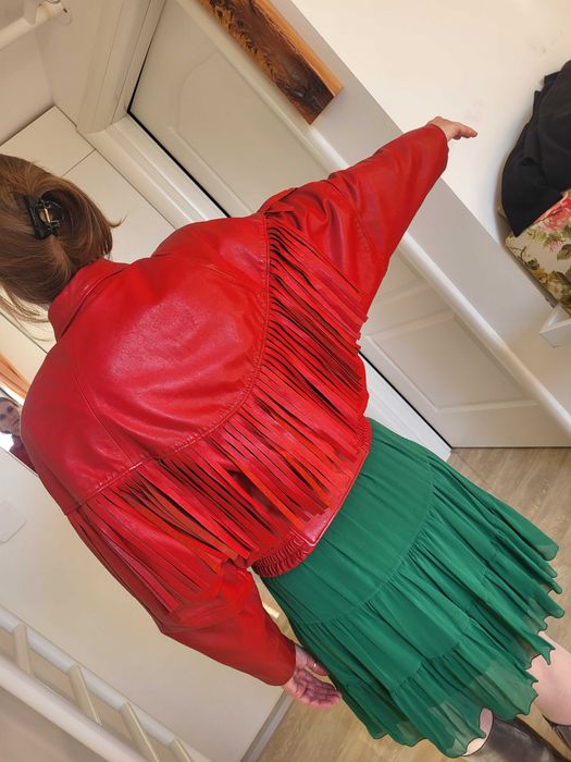 Geaca scurta din piele naturala, marimea 40