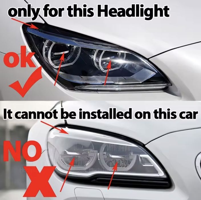 Placă LED galbenă DRL Angel Eye pentru BMW Seria 6 F06 F12 F13  < 2015