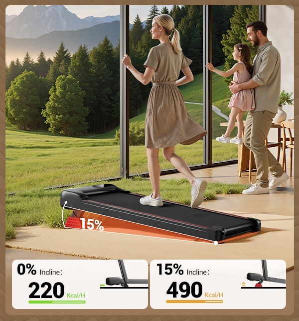 Ел. бягаща пътека с / 2.5HP тих мотор. от1до10км.до 136кг