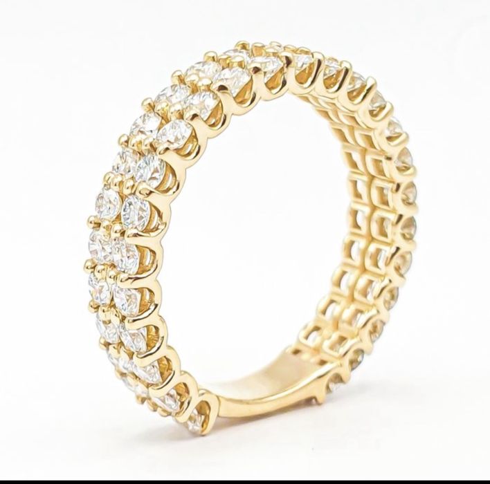 Inel Eternity Aur 14K - 2.01 CT Diamante Lab Grown (Certificat IGI)