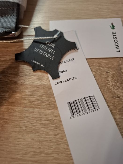 Borsetă Lacoste,nouă de piele