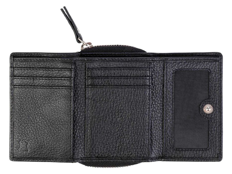 Portofel din piele, de dama, cu fermoar, nou sigilat realizat Germania