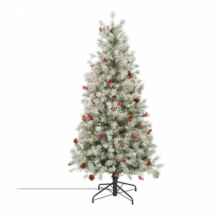 Brad Artificial Verde Nins Lumini Led Conuri Craciun 183cm Suport