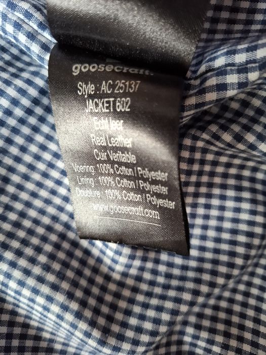 Goosecraft мъжко кожено яке S- M размер.