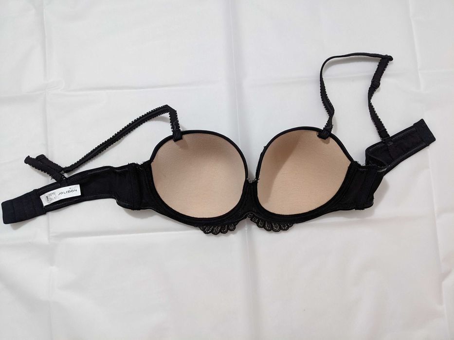 Sutien Jolidon negru, nou, mărimea 75B, cu bretele detașabile