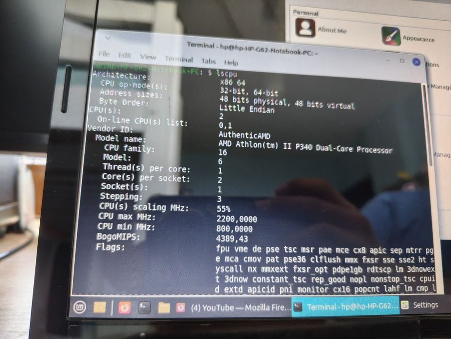 Компютър лаптоп HP G62