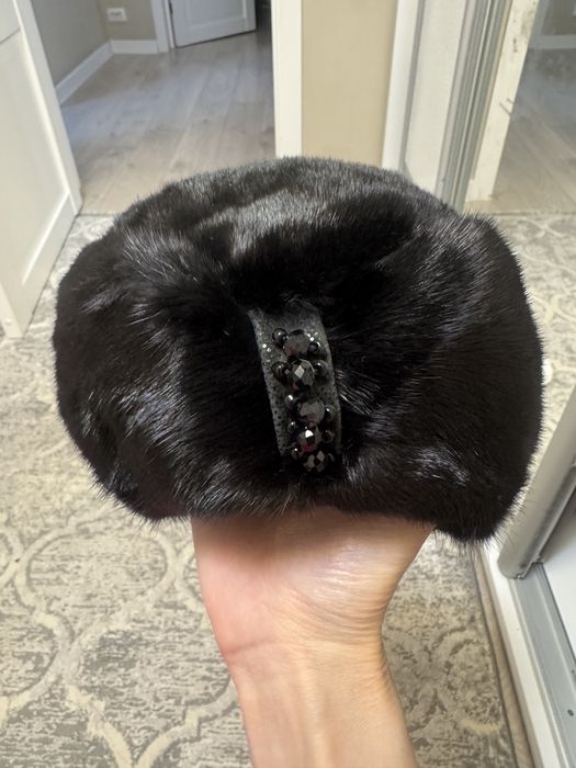 Шапка норкавая  черная