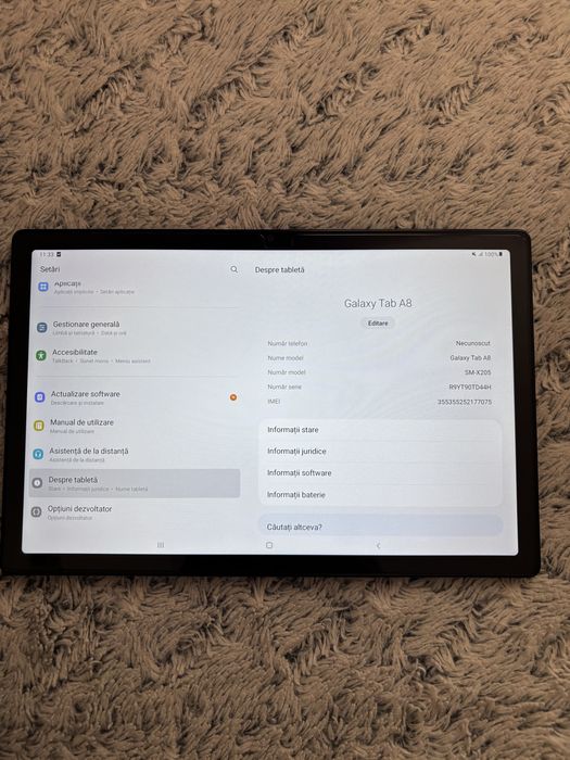 Samsung Galaxy Tab A8, 10,5 inch, Octa-Core, 3GB RAM