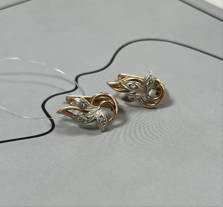 Золотые серьги/Рассрочка без процентов/Bari Bar shop