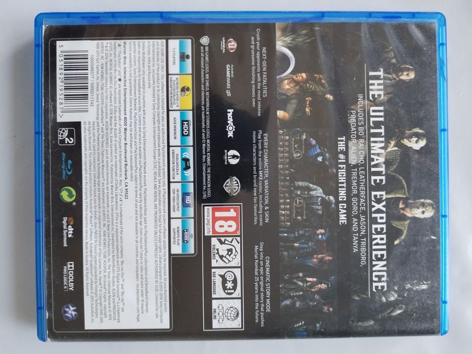 Игра на PS 4 Mortal Kombat xl