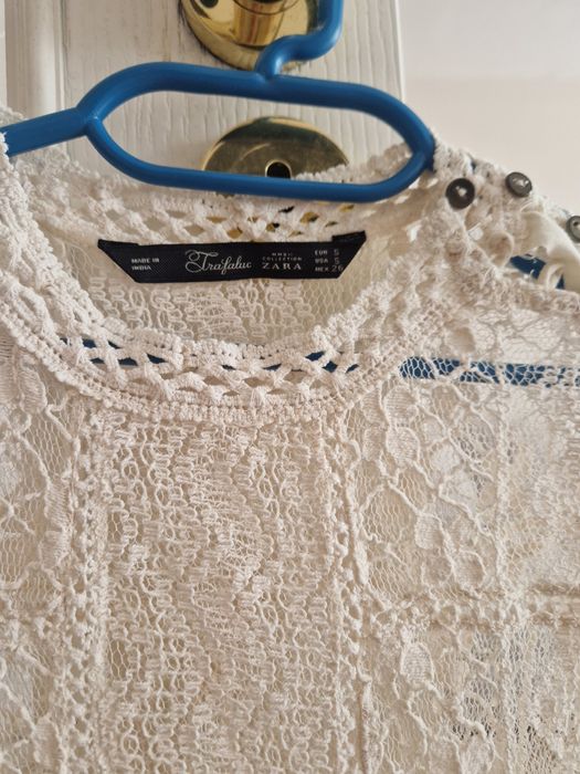 Zara рокли рязана дантела сатен шифон
