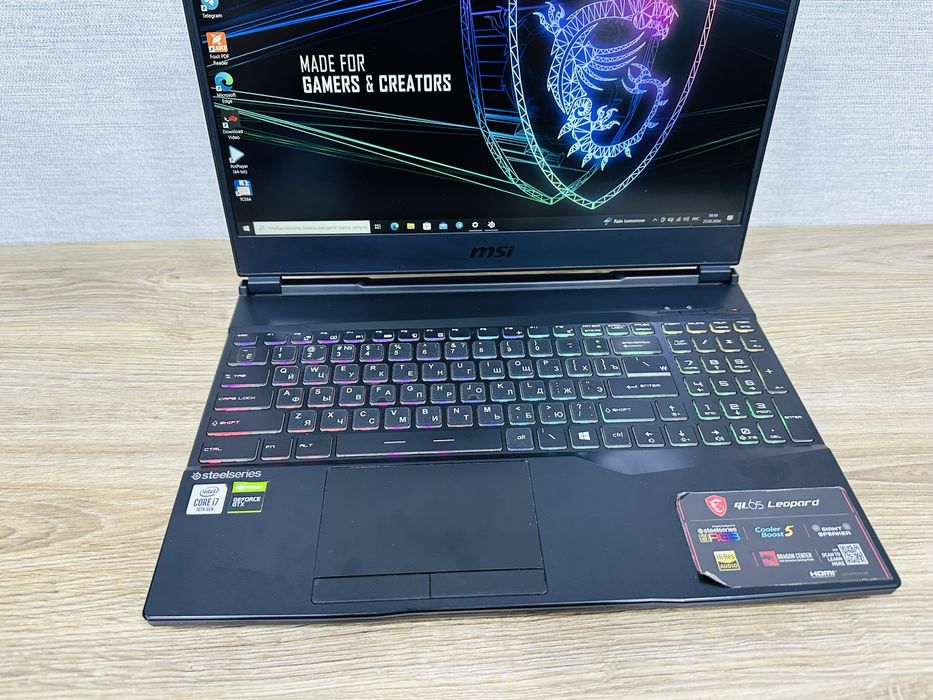 MSI Leopard Core i7+GTX1660Ti-6 ГБ Топ Игровой ноутбук с Гарантией