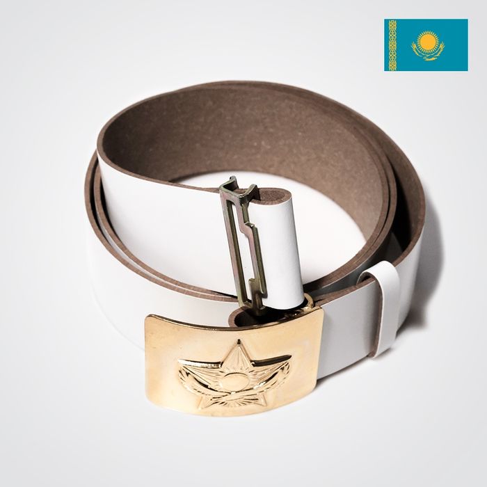 Военный белый ремень