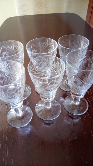 Set pahare lichior din semicristal