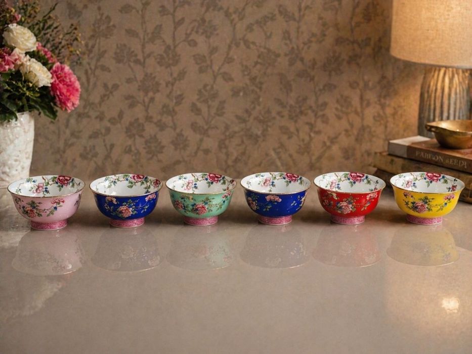 Новые пиалы  6 шт с позолотой — не использовались