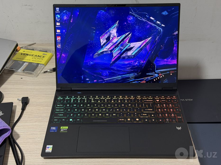 Acer predator 16 oled 2k 240hz ultra 9 processor rtx 5070ti 12gb ozu32