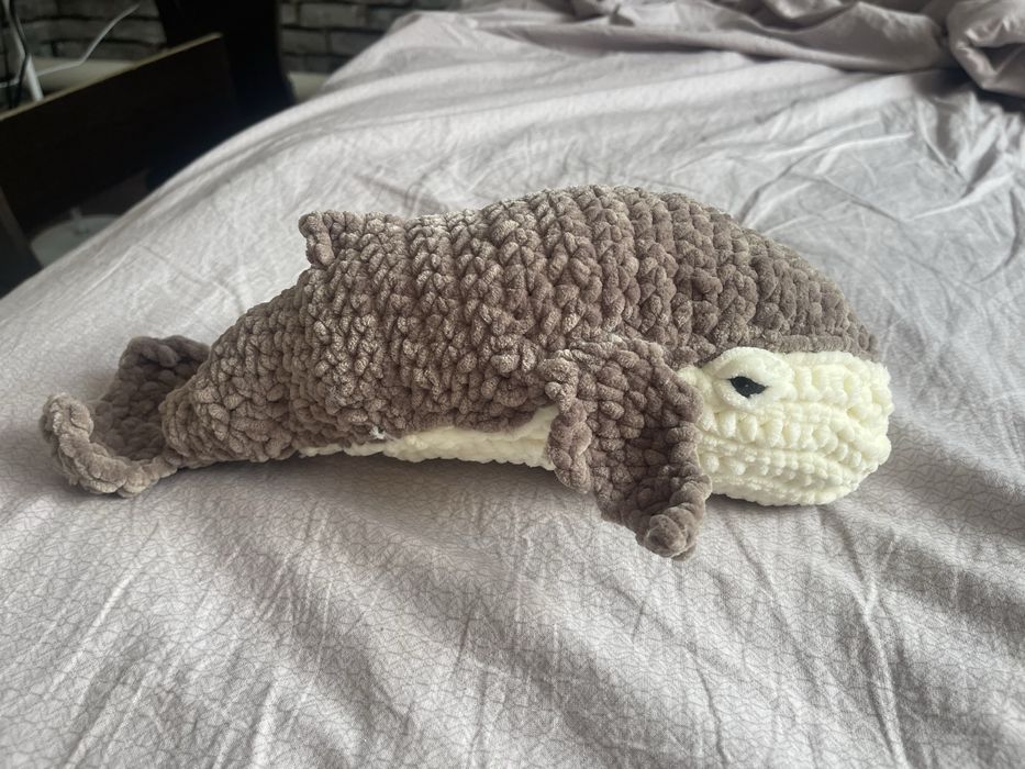 Вязанный кит. Хендмейд