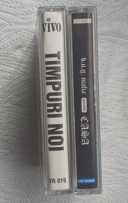 Casete audio originale Timpuri Noi - Bebelus 1994 / BUG  Mafia -  Casa 2002