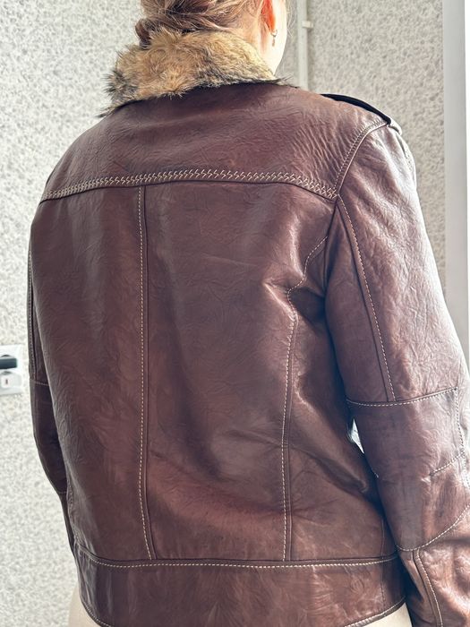 Мужская кожаная куртка Perfollo.