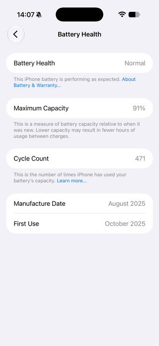 iPhone Air | Перфектно състояние | Space Black | 256GB | 91%