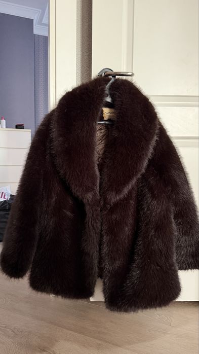 Эко шуба, зимняя, теплая