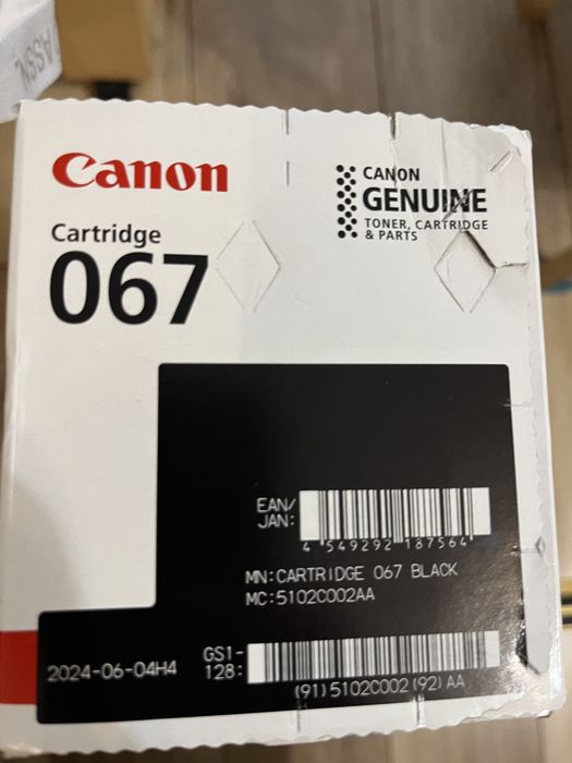 Toner original imprimanta Canon 067 Negru