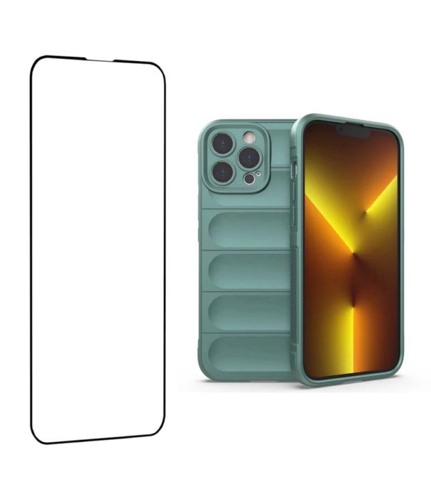 Husa Soft Anti Soc+Folie Sticla 11D 6D Privacy Iphone 16 PRO MAX PLUS