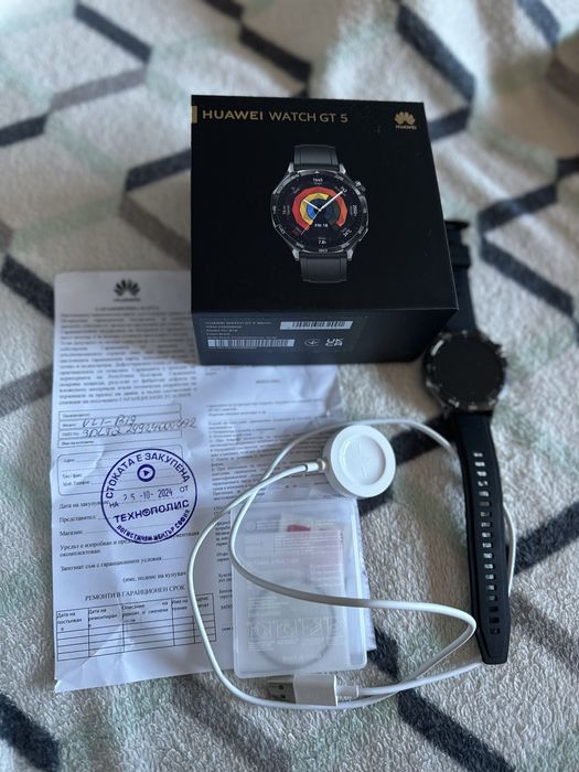 Huawei Watch GT 5 в гаранция + втори смарт часовник