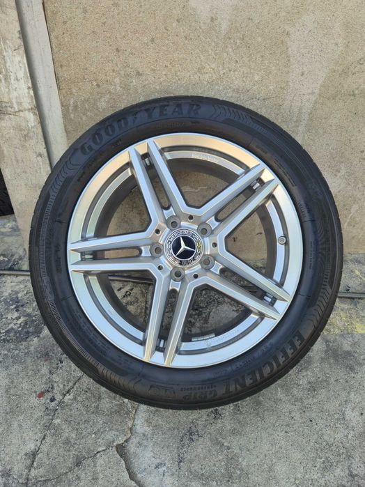 Roti Jante + Anvelope VARA - 5x112 17'' 225/50/17 GoodYear Mercedes C-Class CLA A-Class - APP NOI - DOT 2020 / VW AUDI SKODA SEAT !
