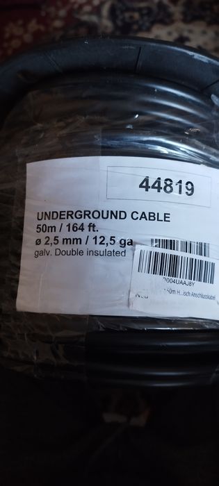 Високоволтов подземен кабел ø 2,5 мм, 35 метра