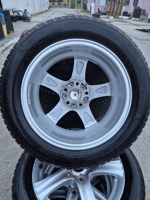 Jante R 16 5x112 cu 205 55 16 Continental m+s, Golf, Passat, Skoda, audim+s