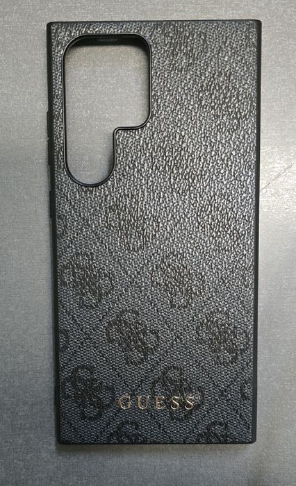 Силикон Guess за Samsung Galaxy S24 Ultra Гръб с кожен дизайн