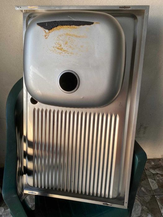 Chiuvetă Dominox din inox, 80×50 cm,  – folosită foarte puțin, stare excelentă!