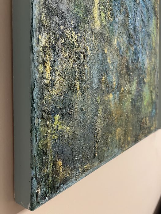 Tablou abstract, în relief- pictura realizata manual